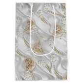 ホワイトシルク&アイボリーシャンペーンパール ミディアムペーパーバッグ (裏面)