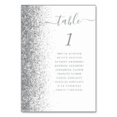 ホワイトシルバーグリッター結婚ズ テーブルナンバー (裏面)