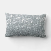 ホワイトシルバーグリッター《写真》ぼけ味グラムトレンディースパークル ランバークッション (裏面)