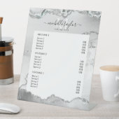 ホワイトシルバーシック価格リストサービスモノグラム 台座サイン (インサイチュ)