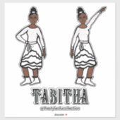 ホワイトシルバーダンサー#1 シール (シート)