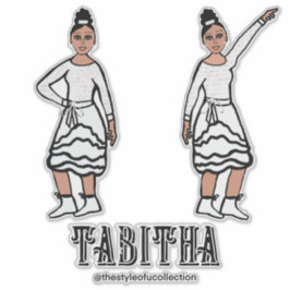 ホワイトシルバーダンサー#2 シール