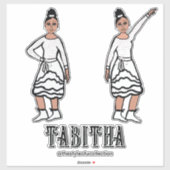 ホワイトシルバーダンサー#2 シール (シート)