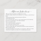 ホワイトシルバーチャンキーグリッタードリップスブラッシュアフターケア 名刺 (裏面)