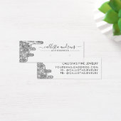 ホワイトシルバーチュンキーグリッタードリプスイヤリングディスプレイ (デスク)