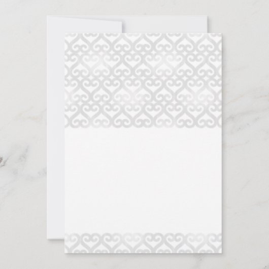 ホワイトシルバーパンプキンストーリーブックハート秋の結婚式 招待状 (裏面)