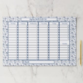 ホワイトシルバーパーソナライズされたのクリスマス ペーパーパッド (インサイチュ)