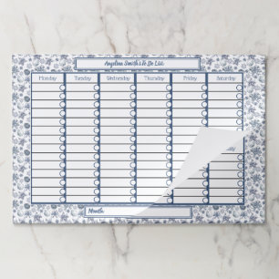 ホワイトシルバーパーソナライズされたのクリスマス ペーパーパッド