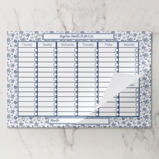 ホワイトシルバーパーソナライズされたのクリスマス ペーパーパッド (折り畳み)