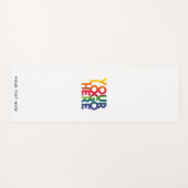 ホワイトシンプルビジネスロゴカスタム文字 ヨガマット (正面(横))