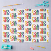 ホワイトシンプルビジネスロゴティッシュペーパー 薄葉紙 (クラフト)