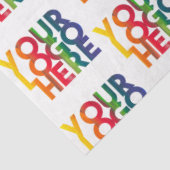 ホワイトシンプルビジネスロゴティッシュペーパー 薄葉紙 (詳細)