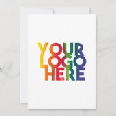 ホワイトシンプルビジネスロゴ空白のカード (正面)