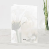 ホワイトシンプルフローラハッピー結婚ズ記念日 カード (裏面)