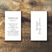 ホワイトシンプルミニマリスト赤ちゃんシャワー表示シャワー エンクロージャーカード