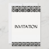 ホワイトシンプル誕生日招待状 招待状 (裏面)