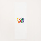 ホワイトシンプル・ビジネス・ロゴ ヨガマット (正面)