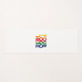 ホワイトシンプル・ビジネス・ロゴ ヨガマット (正面(横))