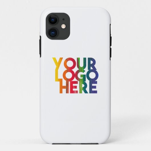 ホワイトシンプル・ビジネス・ロゴ Case-Mate iPhoneケース (裏面)