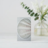 ホワイトシーシェルの名刺のニュートラルカラー 名刺 (スタンド正面)