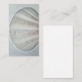 ホワイトシーシェルの名刺のニュートラルカラー 名刺 (正面/裏面)