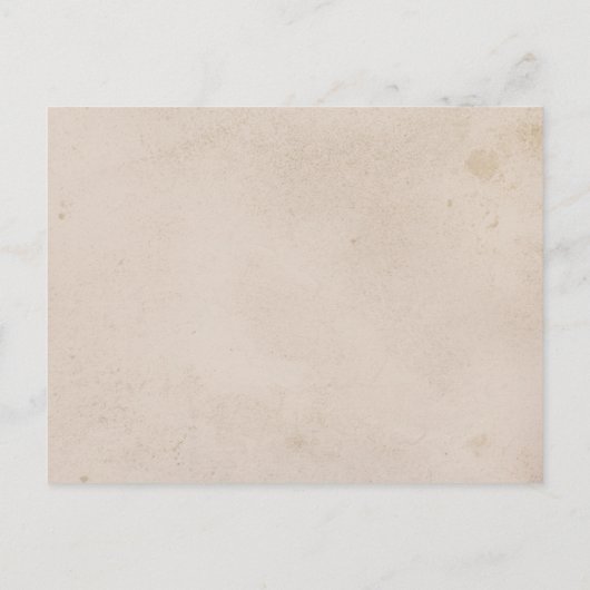 ホワイトシーシェルビーチサンドアコモデーションカード インビテーションポストカード (裏面)