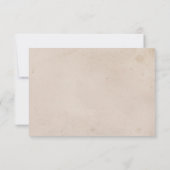 ホワイトシーシェルビーチサンドデスティネーションウェディング 出欠カード (裏面)