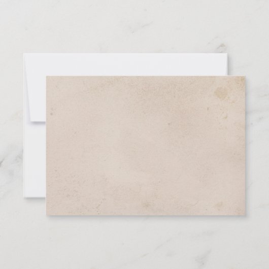 ホワイトシーシェルビーチサンドデスティネーションウェディング 出欠カード (裏面)