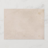 ホワイトシーシェルビーチ砂披露宴エンクロージャカード インビテーションポストカード (裏面)