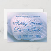 ホワイトシーシェル結婚式招待状はがき ポストカード (正面/裏面)