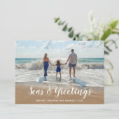 ホワイトシーズアンドグリーティングビーチクリスマス シーズンカード (スタンド正面)