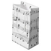 ホワイトシートミュージック スモールペーパーバッグ (裏面アングル)