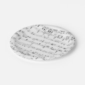 ホワイトシートミュージック ペーパープレート (アングル)