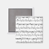 ホワイトシート音楽磁石 マグネット (正面/裏面)