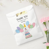 ホワイトシーパドールバースデーパーティー フェイバーバッグ (封をした状態)