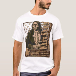 "ホワイトシールド" アメリカの戦士 Tシャツ