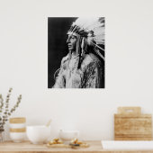 ホワイトシールド – アリカラ先住民アメリカインディアン ポスター (キッチン)