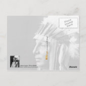 ホワイトシールド – アリカラ先住民アメリカインディアン ポストカード (裏面)