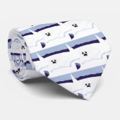 ホワイトシールパップオンアイスバーグ漫画アート ネクタイ (ロール)