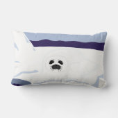 ホワイトシールパップオンアイスバーグ漫画アート ランバークッション (裏面)