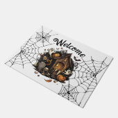 🎃ホワイトシー不気味ズンハ幽霊のよく出るウドアマット👻 ドアマット (アングル)