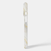 ホワイトジェイド大理石金ゴールドグリッターカスタマイズ Case-Mate iPhoneケース (裏面 / 左)