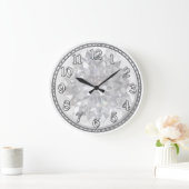 ホワイトジェム ラージ壁時計 (ホーム)