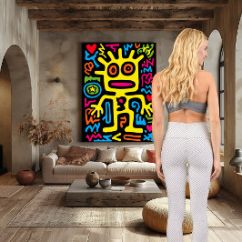 ホワイトジオメトリックダイヤモンド:カスタム文字とロゴ。 カプリレギンス