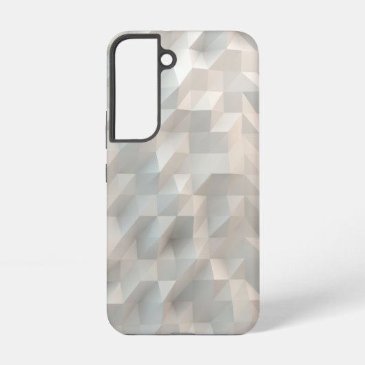 ホワイトジオメトリポリゴン銀河系S22ケース SAMSUNG GALAXYケース (裏面)