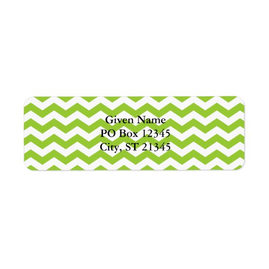 ホワイトジグザグ ラベル (正面)