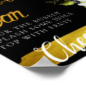 ホワイトジャスミンエレガントミモザバーの看板 ポスター (角)