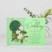 ホワイトジャスミンズ結婚式招待状 招待状 (スタンド正面)