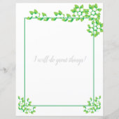 ホワイトジャスミンフローラ裏打ち筆記用紙 (裏面)