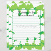 ホワイトジャスミンフローラ裏打ち筆記用紙 (正面/裏面)